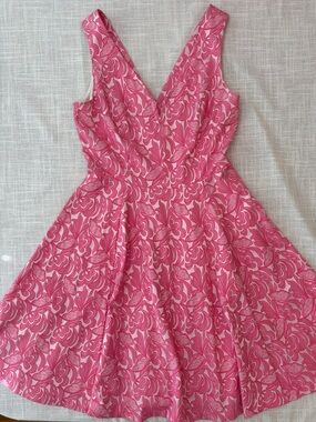 NWT Maeve Pink Floral Fit-and-Flare Dress from Anthropologie